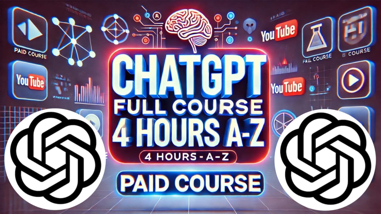 Learn Complete ChatGPT Course A-Z  in 4 hours | Full ChatGPT Course in Hindi