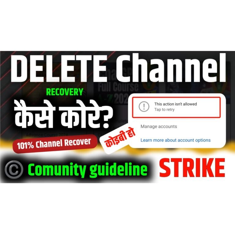 How to Recover Deleted YouTube Channels: Complete Step-by-Step Guide | 101%  guarantee